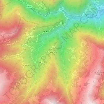 Borgata Serre topographic map, elevation, terrain