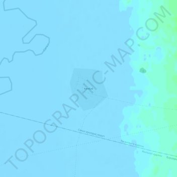 Кенбай topographic map, elevation, terrain