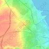 Bouchemma topographic map, elevation, terrain