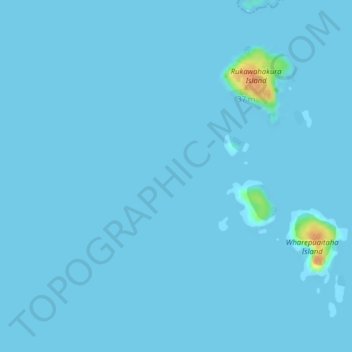 Breaksea Islands Muttonbird (Titi) Islands topographic map, elevation, terrain