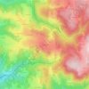 Chastrette topographic map, elevation, terrain