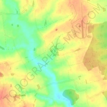 Keisby topographic map, elevation, terrain