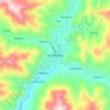 Menyamya topographic map, elevation, terrain