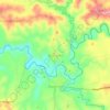 Bato-bato topographic map, elevation, terrain