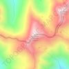 Kangaroo Mountain topographic map, elevation, terrain