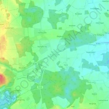 Rabenden topographic map, elevation, terrain