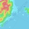 鞆の浦 topographic map, elevation, terrain