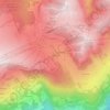 Les Carrets topographic map, elevation, terrain