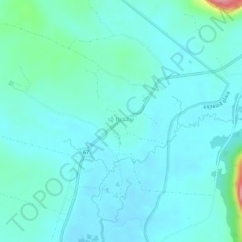Kuhn Ream Commune topographic map, elevation, terrain