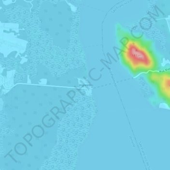 Vigorelli topographic map, elevation, terrain