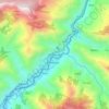 Dhārchula topographic map, elevation, terrain