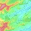 Drogny topographic map, elevation, terrain