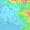 Uvita topographic map, elevation, terrain