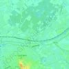 Ampsen topographic map, elevation, terrain