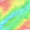 Pontyberem topographic map, elevation, terrain