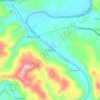 Las Estacas topographic map, elevation, terrain