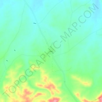 Laffam topographic map, elevation, terrain