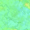 Melverley Green topographic map, elevation, terrain