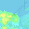 Cajueiro da Praia topographic map, elevation, terrain