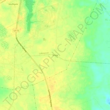 Tindal topographic map, elevation, terrain