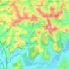 Jardim São Lourenço topographic map, elevation, terrain