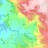 Água Fria topographic map, elevation, terrain
