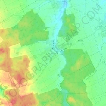 Autenried topographic map, elevation, terrain