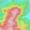 梧桐山 topographic map, elevation, terrain