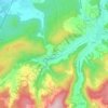 Hueb topographic map, elevation, terrain