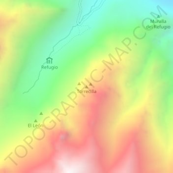 Torrecilla topographic map, elevation, terrain
