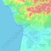 Agadir ⴰⴳⴰⴷⵉⵔ أگادیر topographic map, elevation, terrain