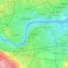 Hebburn topographic map, elevation, terrain
