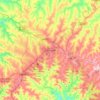 Cascavel topographic map, elevation, terrain