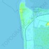 Ynyslas topographic map, elevation, terrain