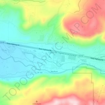 Catherine topographic map, elevation, terrain