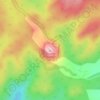 Round Mountain topographic map, elevation, terrain