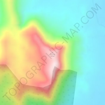 Mount Millar topographic map, elevation, terrain