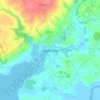 Castlebridge topographic map, elevation, terrain