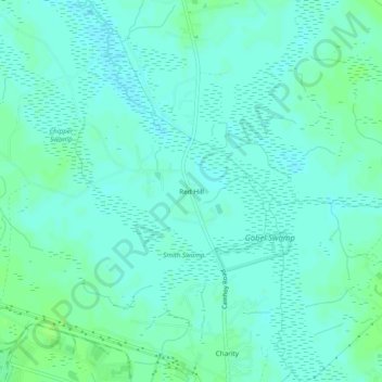 Red Hill topographic map, elevation, terrain