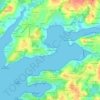 Kersanton topographic map, elevation, terrain