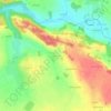 Guénouvry topographic map, elevation, terrain