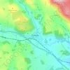 Staveley topographic map, elevation, terrain