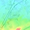 Melbourn topographic map, elevation, terrain