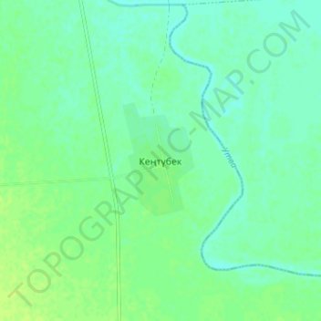 Кентубек topographic map, elevation, terrain