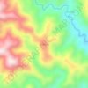 Bedding topographic map, elevation, terrain