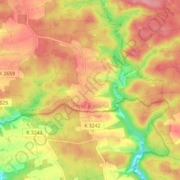 Grafenhof topographic map, elevation, terrain