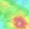 Χορτιάτης topographic map, elevation, terrain