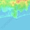 Weekapaug topographic map, elevation, terrain