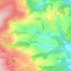 Scorriton topographic map, elevation, terrain