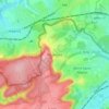 Piedmont topographic map, elevation, terrain
